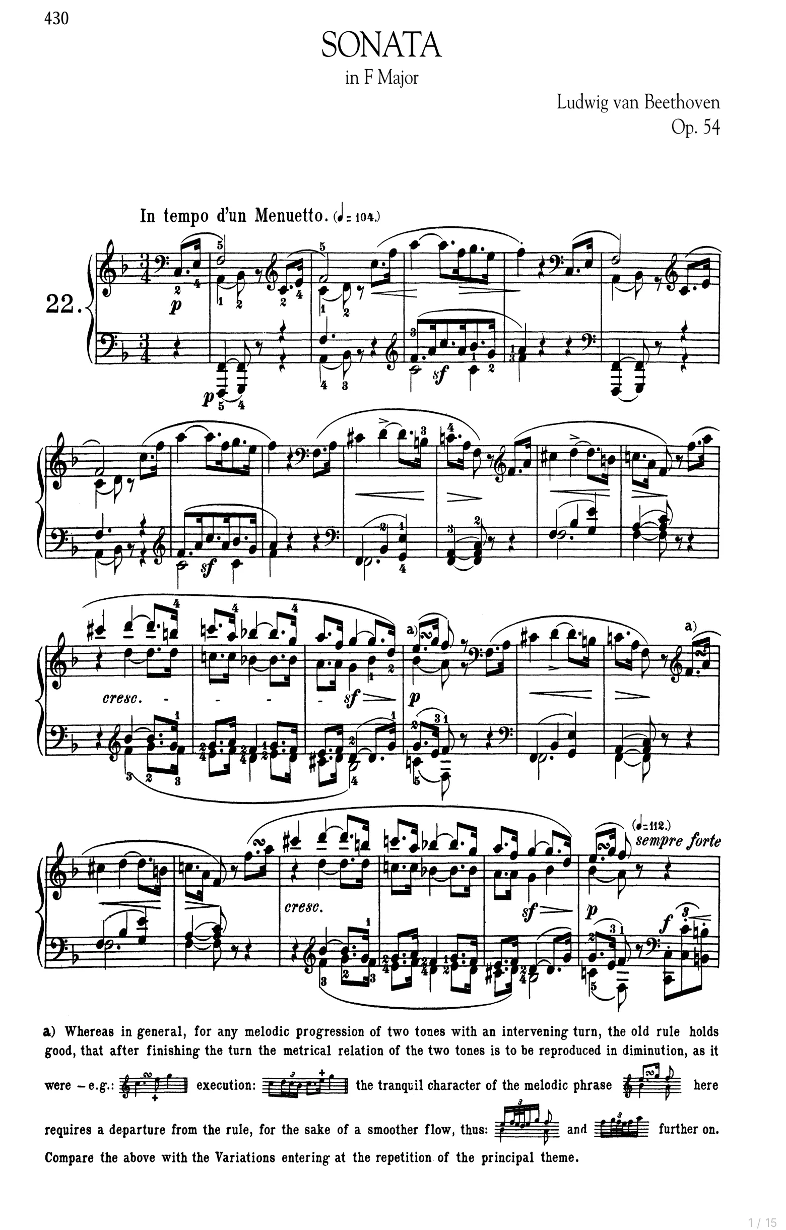 A score open in Volatura on a tablet